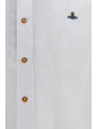 VIVIENNE WESTWOOD Vivienne Westwood Men Orb Embroidered Cotton Shirt