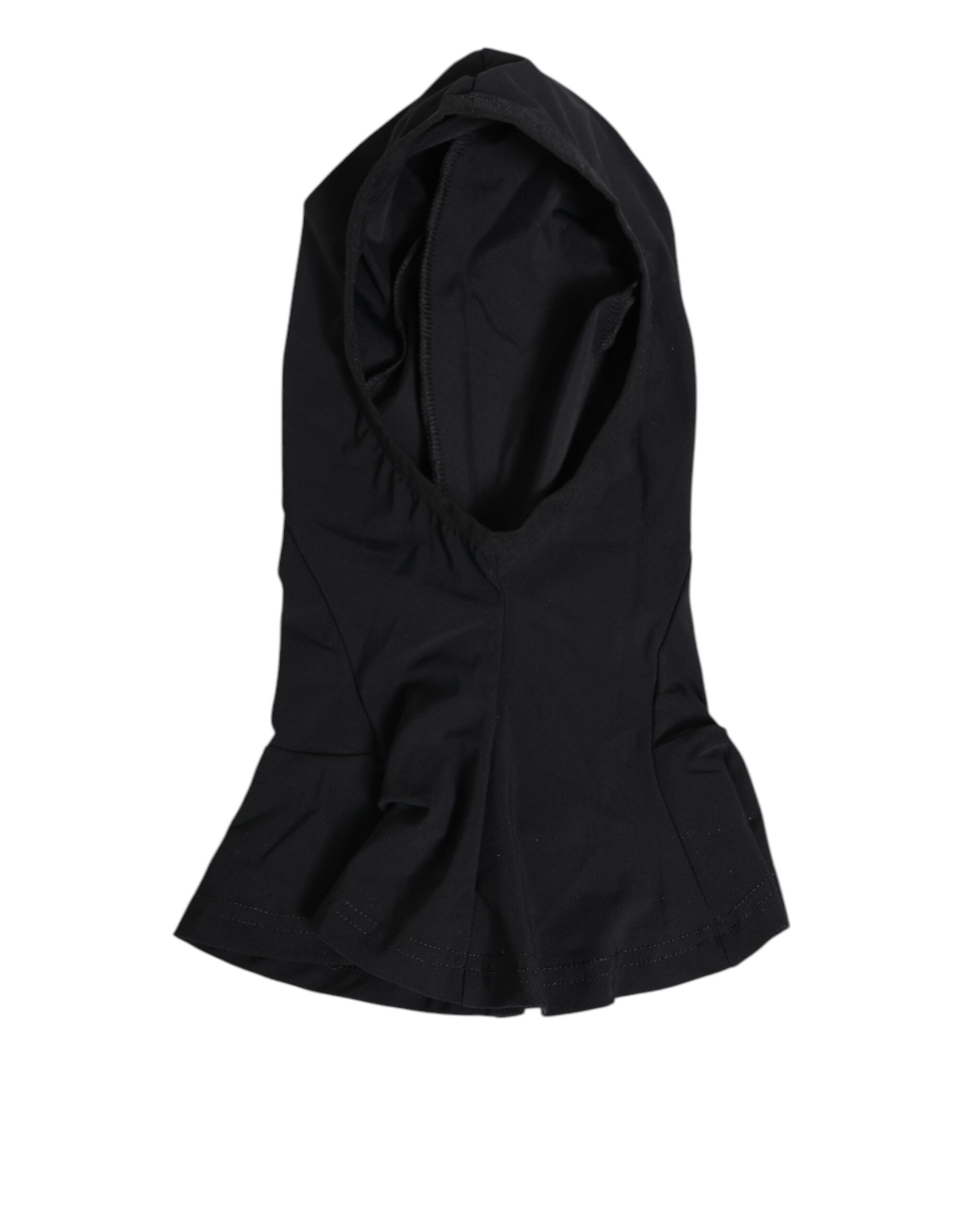 Dolce & Gabbana Dolce & Gabbana Black Nylon Elastane Balaclava Hood Face Cover Men's Hat