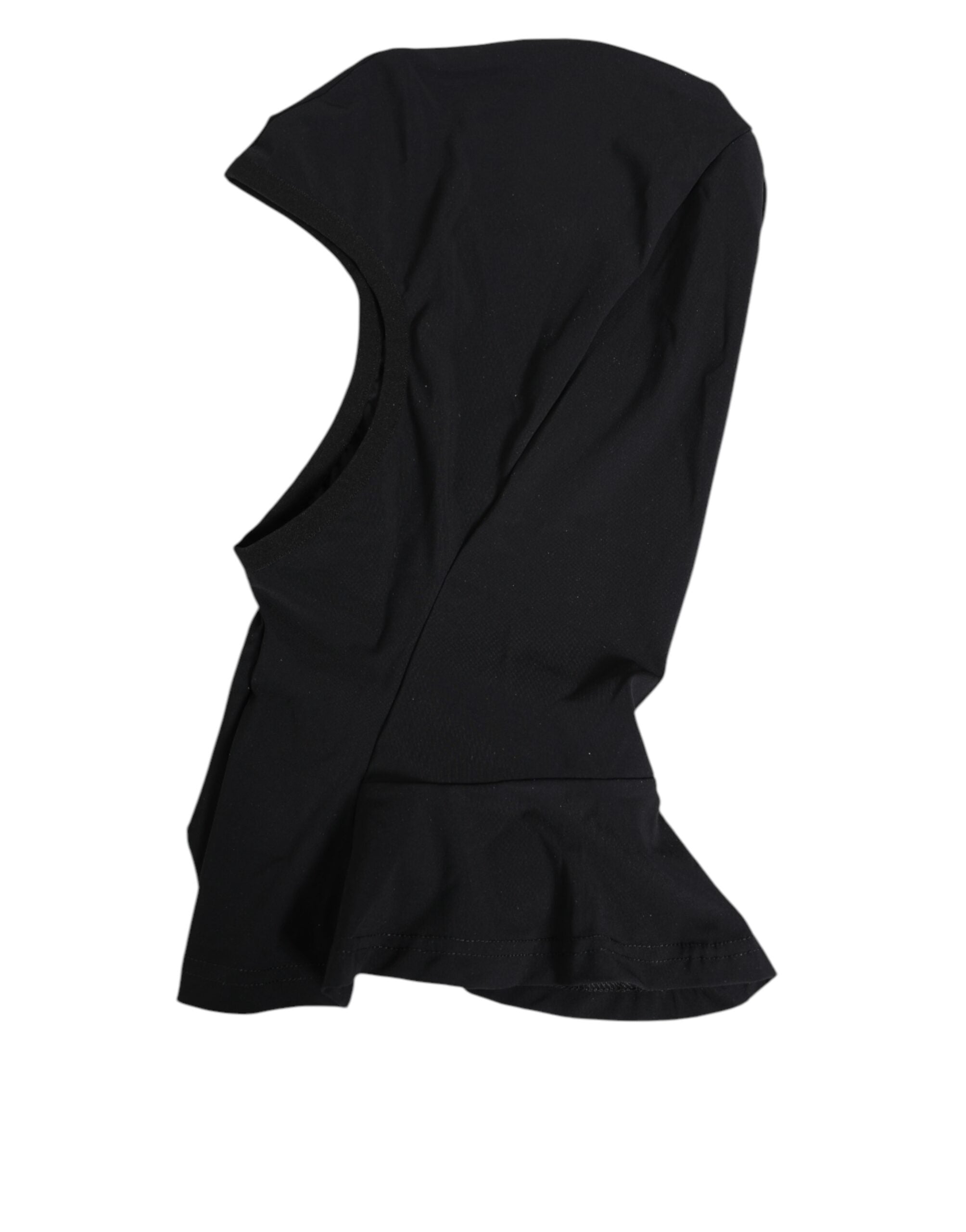 Dolce & Gabbana Dolce & Gabbana Black Nylon Elastane Balaclava Hood Face Cover Men's Hat