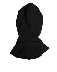 Dolce & Gabbana Dolce & Gabbana Black Nylon Elastane Balaclava Hood Face Cover Men's Hat