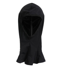 Dolce & Gabbana Dolce & Gabbana Black Nylon Elastane Balaclava Hood Face Cover Men's Hat