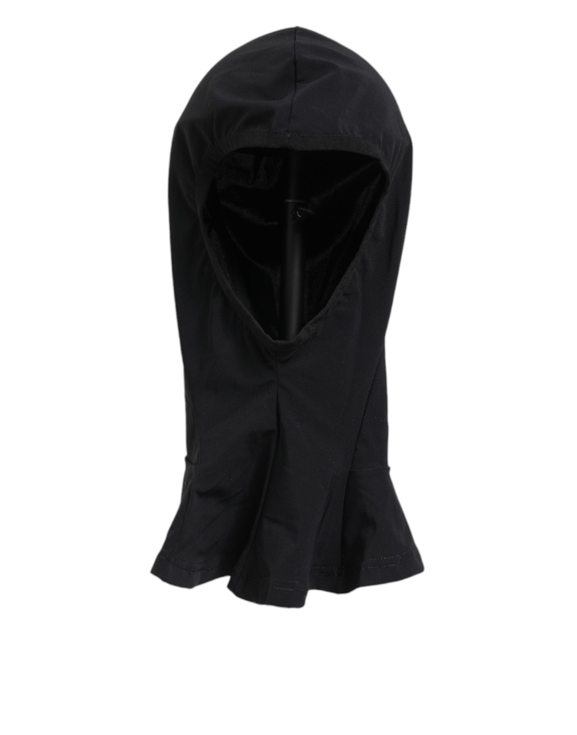 Dolce & Gabbana Dolce & Gabbana Black Nylon Elastane Balaclava Hood Face Cover Men's Hat