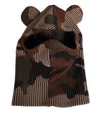 Dolce & Gabbana Multicolor Camouflage Balaclava Mask Men Cap One Size Men's Hat