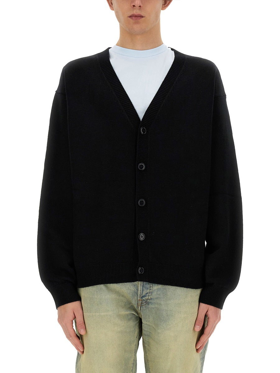 Kenzo Men Cardigan With Embroidered Tiger Academy