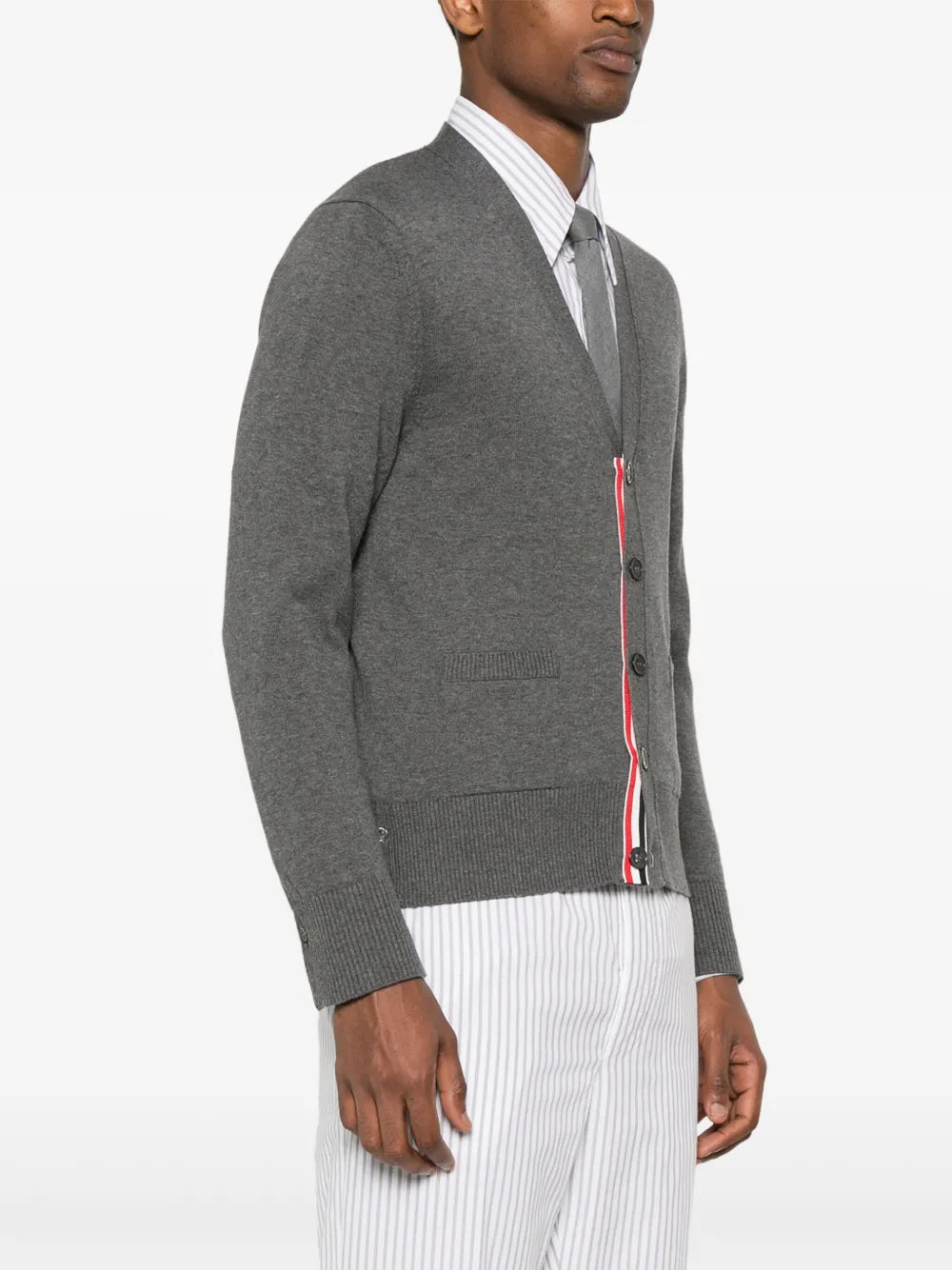 THOM BROWNE Thom Browne Men V-Neck Cardigan