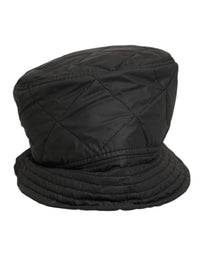 Dolce & Gabbana Black Nylon Quilted Bucket Men Capello Men's Hat