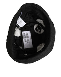 Dolce & Gabbana Black Nylon Quilted Bucket Men Capello Men's Hat