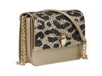 Roberto Cavalli Class GWLPCE D61 Milano Rmx 0 Beige/Gold Medium Shoulder Bag