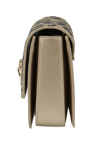 Roberto Cavalli Class GWLPCE D61 Milano Rmx 0 Beige/Gold Medium Shoulder Bag