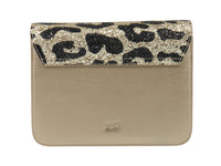 Roberto Cavalli Class GWLPCE D61 Milano Rmx 0 Beige/Gold Medium Shoulder Bag