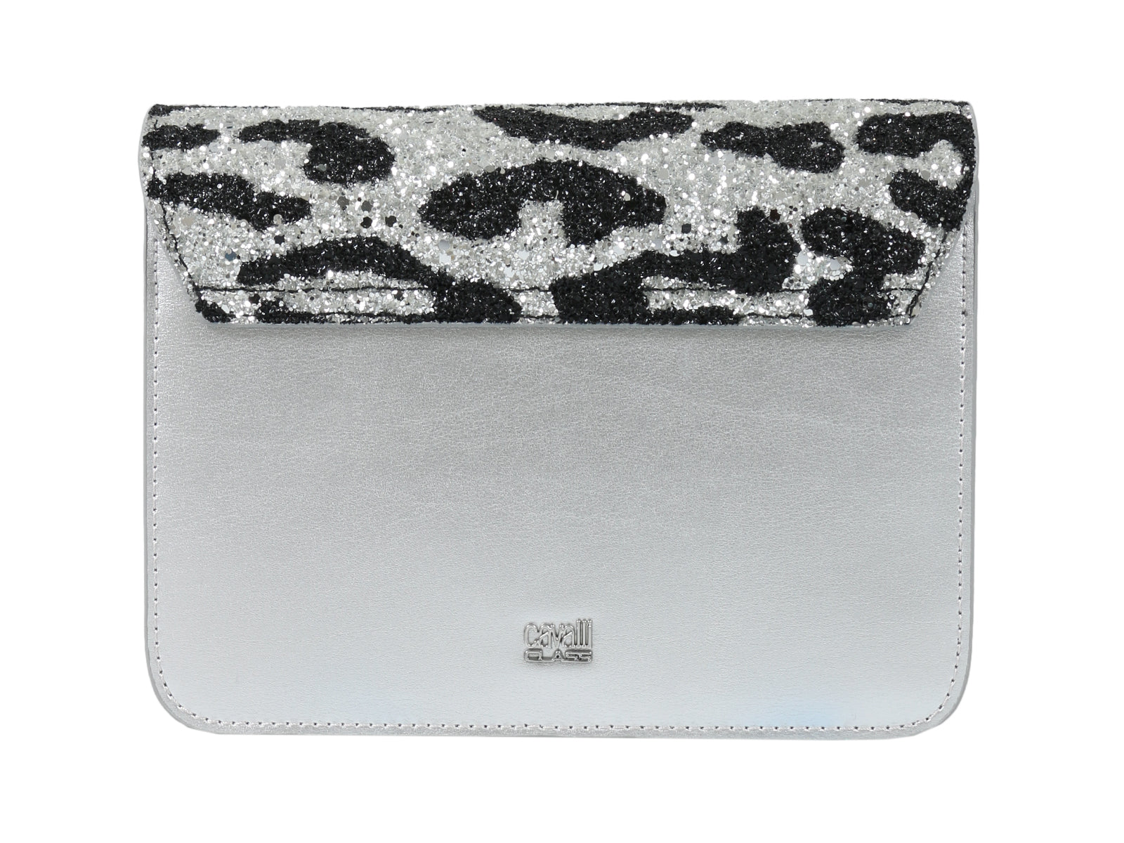 Roberto Cavalli Class GWLPCE G25 Milano Rmx 0 Silver/Black Medium Shoulder Bag