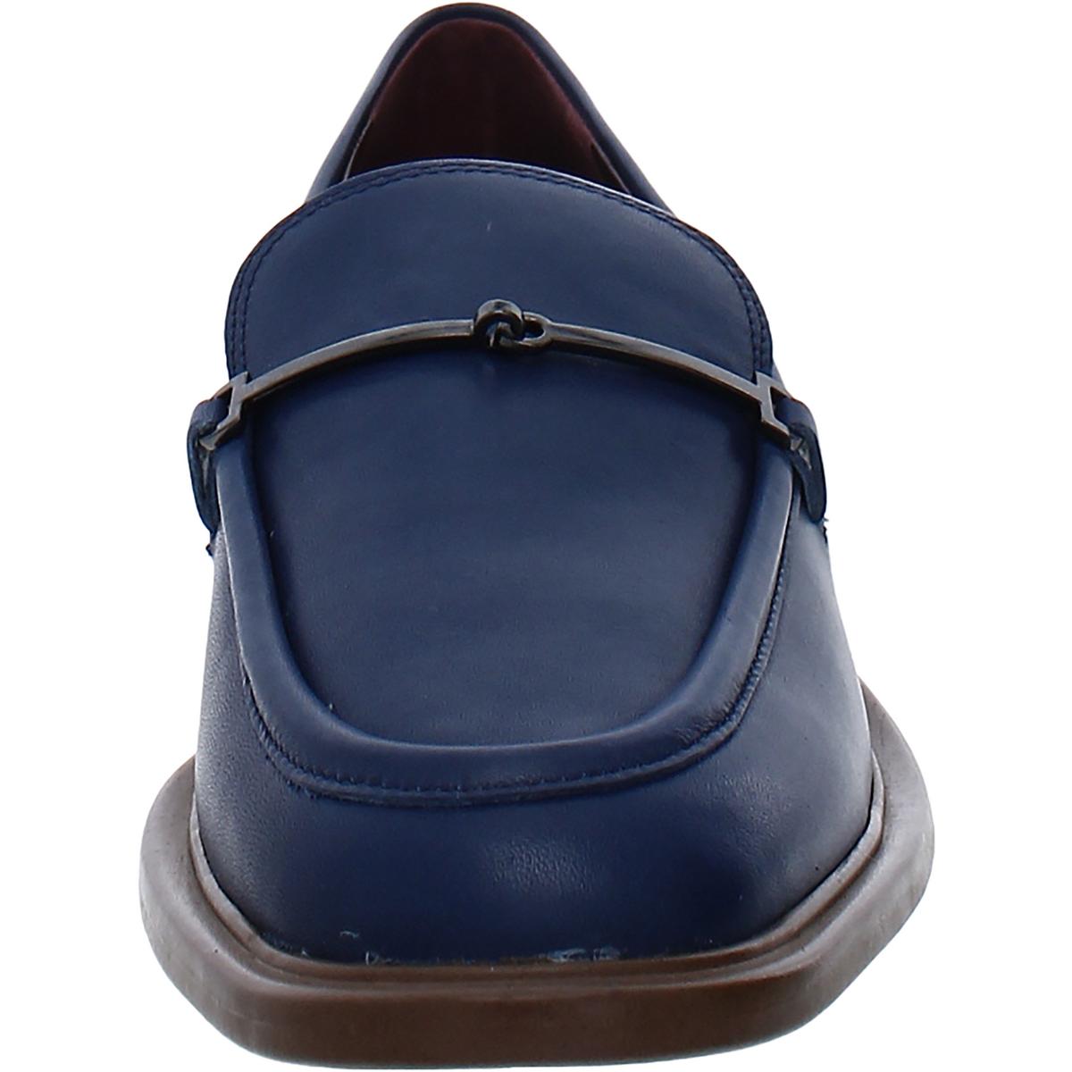 Eda Womens Leather Slip On Loafers22