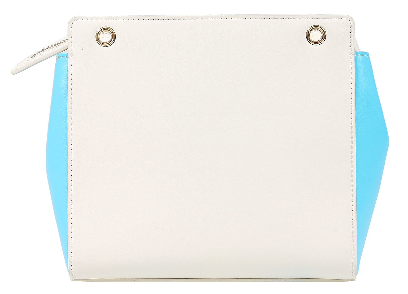 Roberto Cavalli Class GWLPD4 T37 Brigitte 00 Ivory/Blue Small Shoulder Bag