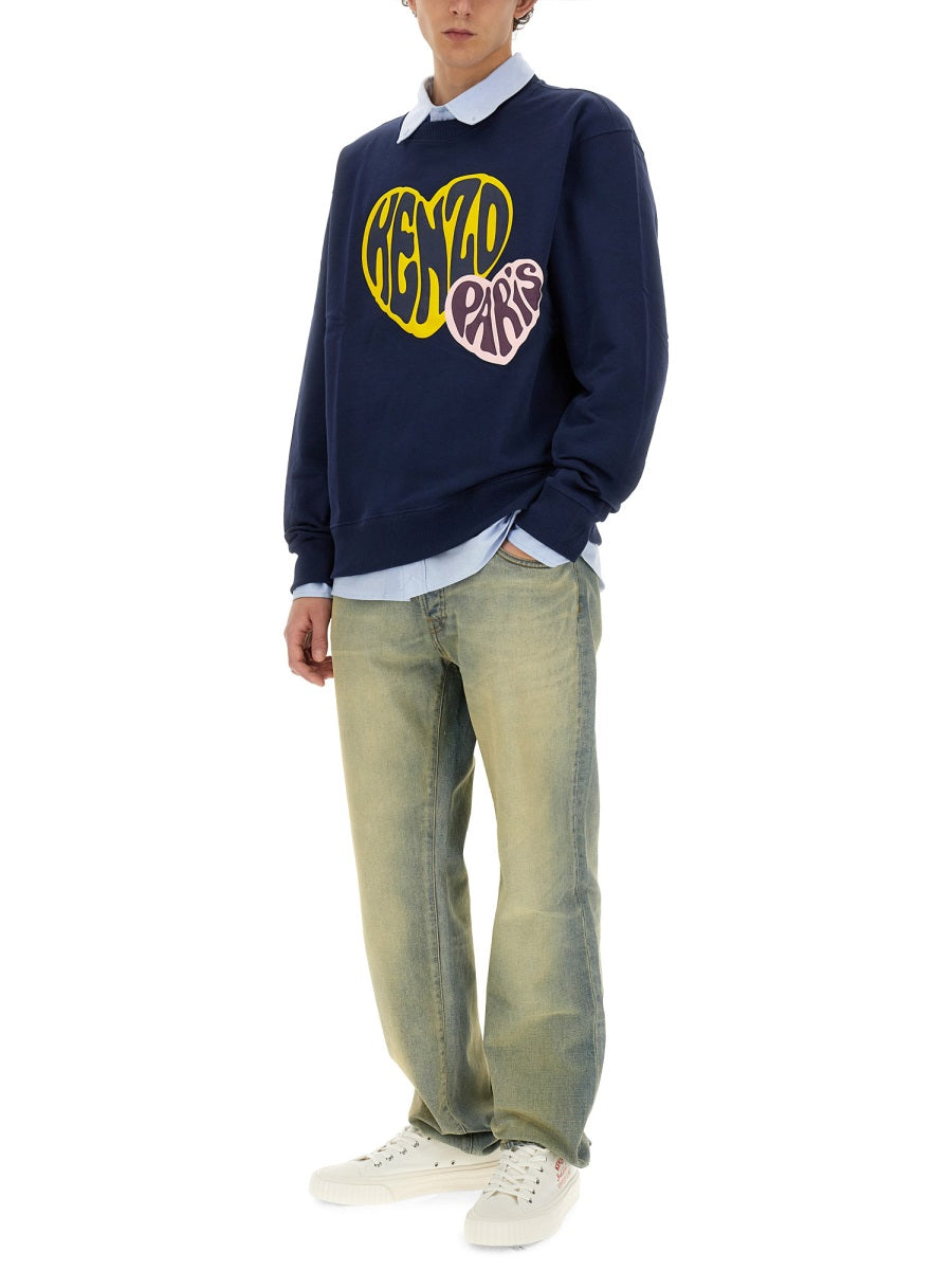Kenzo Men Slim Bara Jeans 'Kenzo Drawn Varsity'