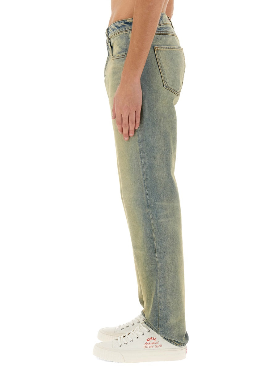 Kenzo Men Slim Bara Jeans 'Kenzo Drawn Varsity'