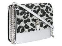 GWLPCF G25 Milano Rmx 00 Silver/ Black Large Shoulder Bag