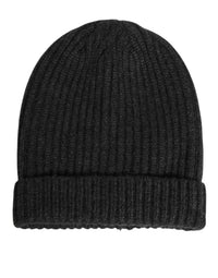 Dolce & Gabbana Black Cashmere Knitted Beanie Men Capello Men's Hat