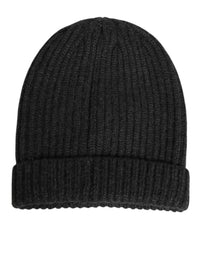 Dolce & Gabbana Black Cashmere Knitted Beanie Men Capello Men's Hat