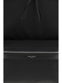 SAINT LAURENT Saint Laurent Men City Backpack In Leather And Nylon