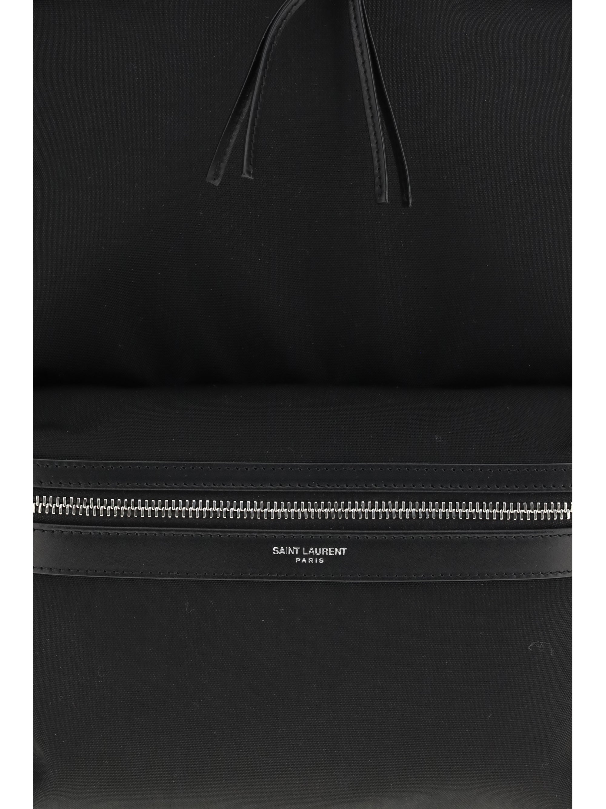 SAINT LAURENT Saint Laurent Men City Backpack In Leather And Nylon