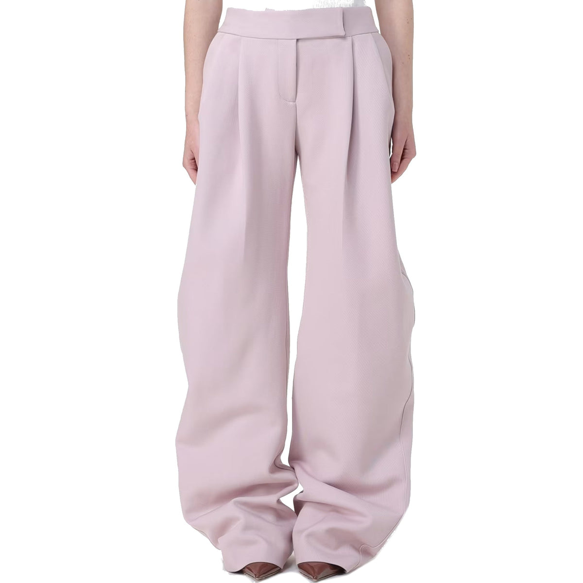 The Attico Wool Blend Taloired Pants Women