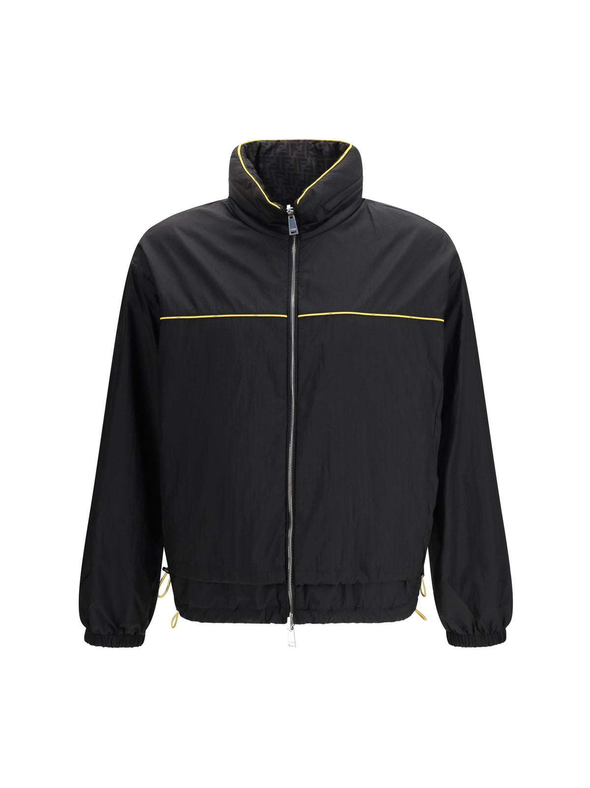 Fendi Men Ff Jacquard Zipped Reversible Windbreaker