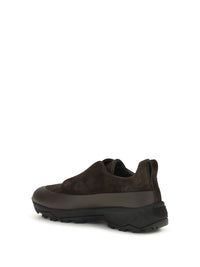 Zegna Men Triple Stitch™ Monte Leather And Suede Sneakers