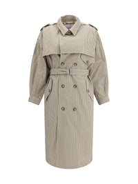 Marant Etoile Women Chilma Striped Coat
