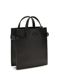 VALENTINO GARAVANI Valentino Garavani Men Small Antibes Grainy Leather Handbag