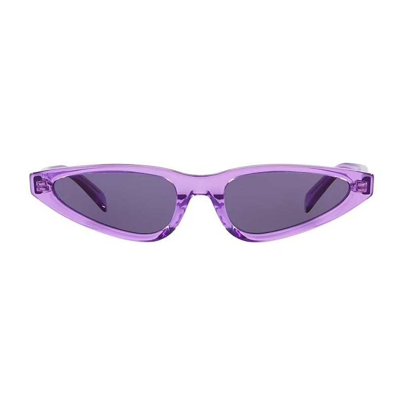 Celine Sunglasses Cat Eye Full Rim, Transparent Liliac Frame and Violet Lens CL40231I81Y