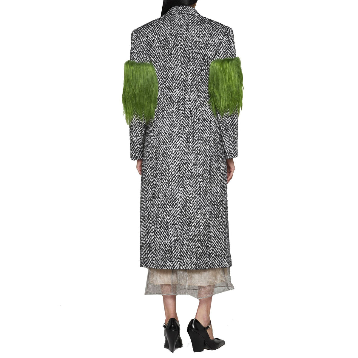 Prada Prada Herringbone Wool Coat Women