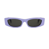 Celine Sunglasses Cat Eye Full Rim, Shiny Butter Frame and Smoke Lens CL40245U39A