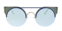 Bulgari Blue/ Pale Gold Cat eye BV6088 20206J Sunglasses