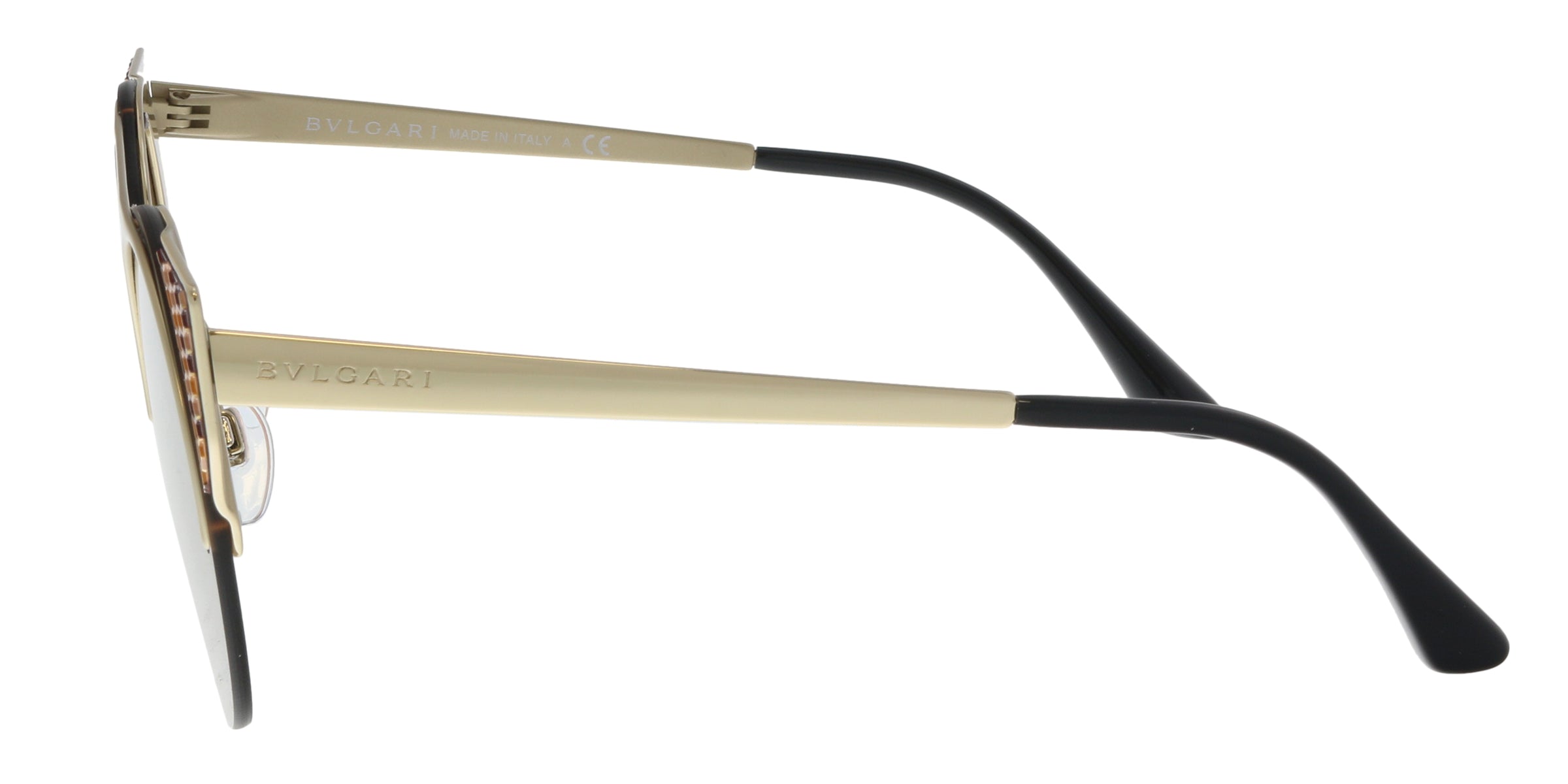 Bulgari Matte Pale Gold Cat eye BV6088 202218 Sunglasses