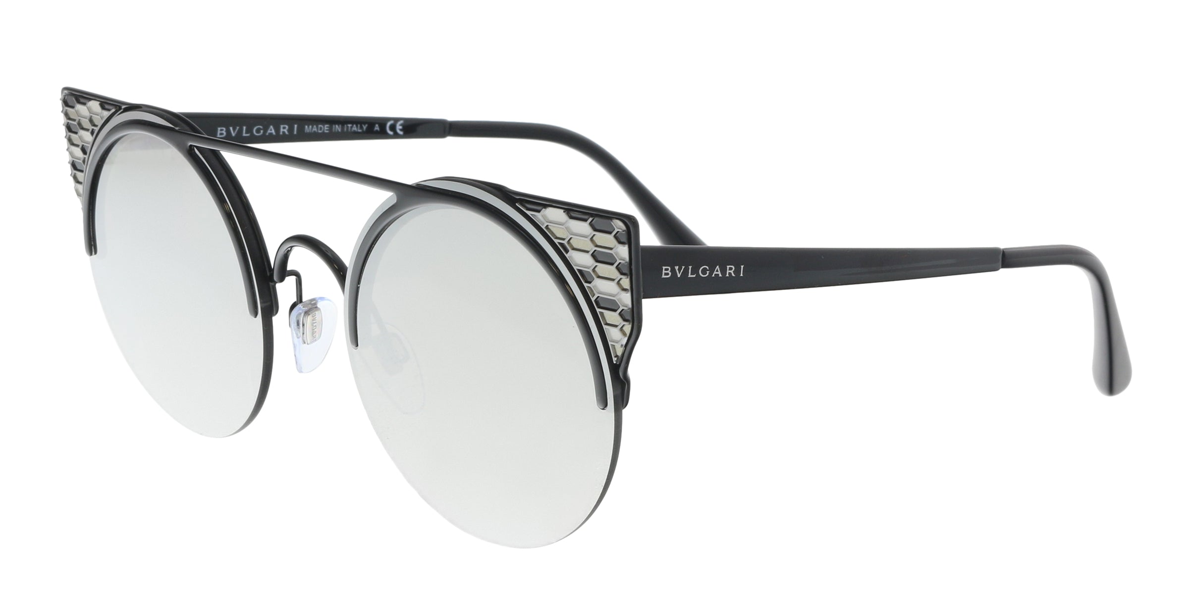 Bulgari black Cat eye BV6088 239/6G Sunglasses – Bluefly