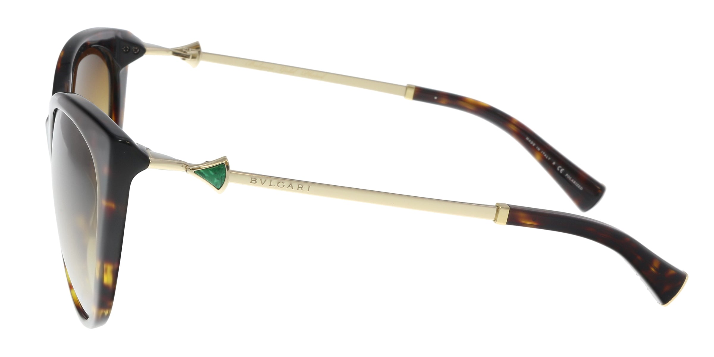 Bulgari Dark Havana Cat eye BV8195KB 5193T5 Sunglasses