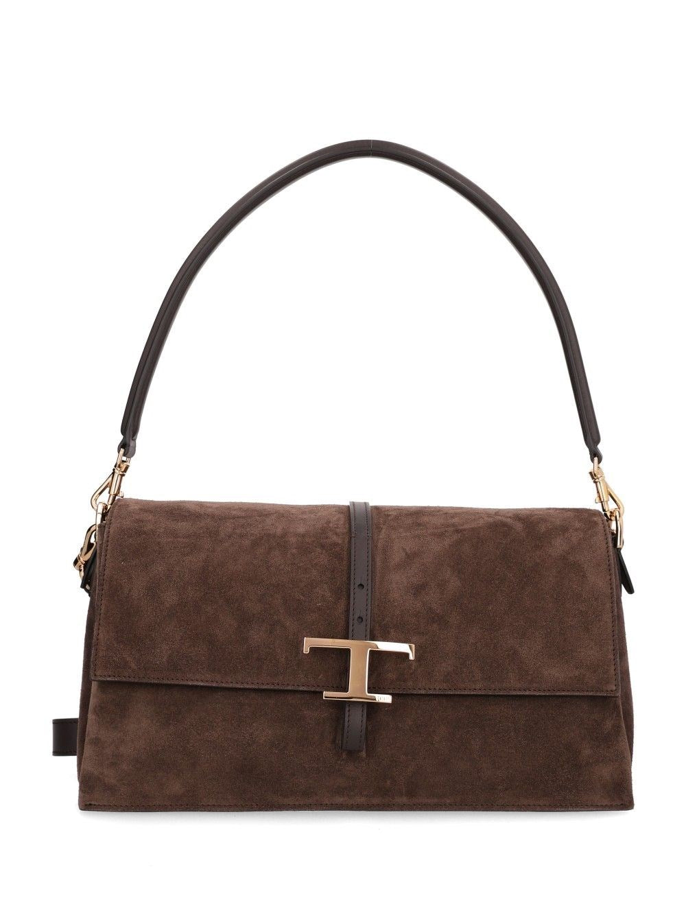 Tod's Tod's Women Small “Flap T Timeless” Bag In Suede