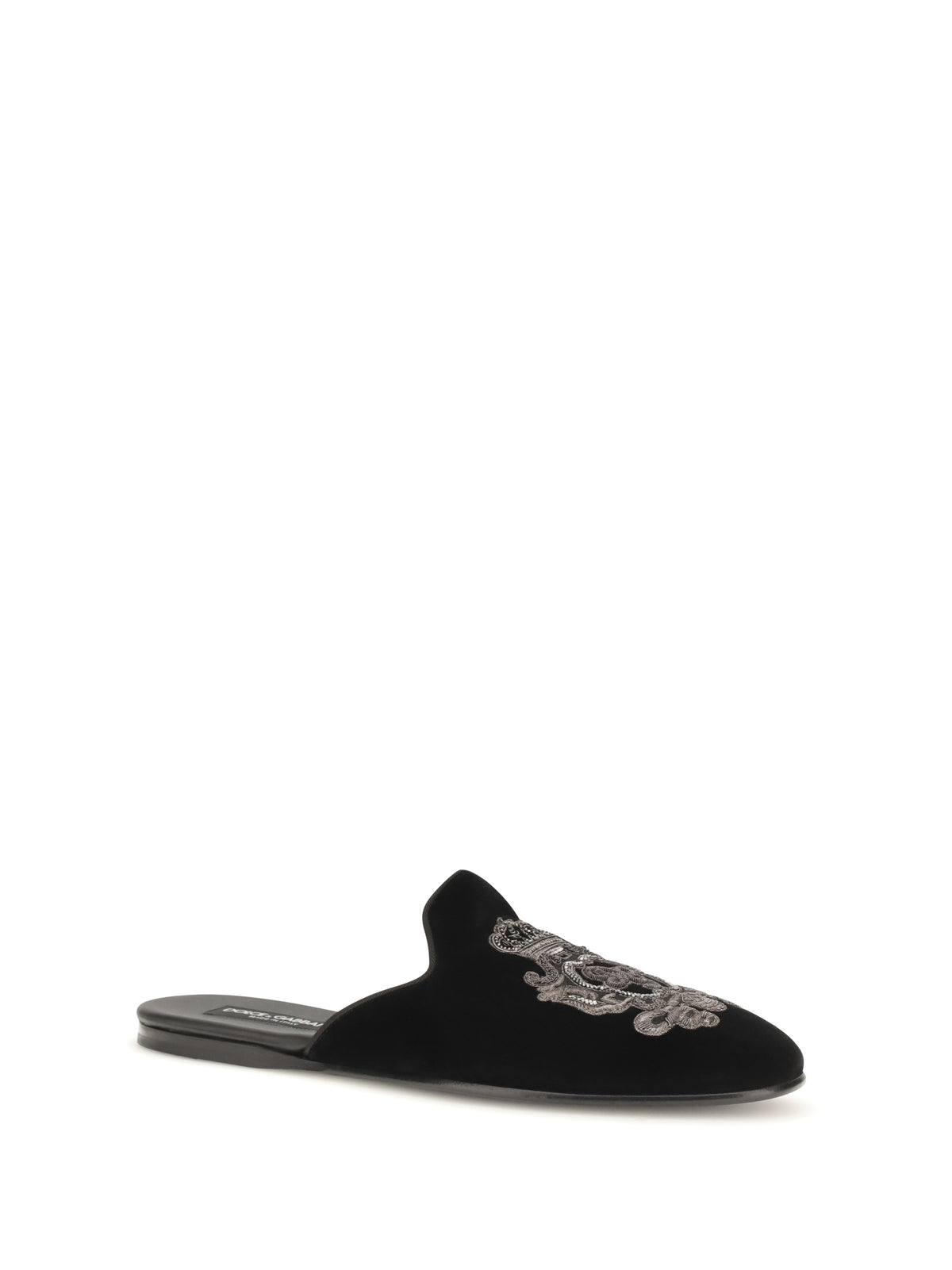 Dolce & Gabbana Men Velvet Slippers