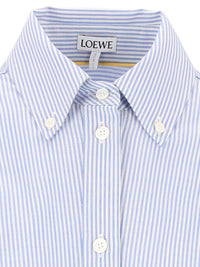 Loewe Women Fluid Wool Striped Shirt