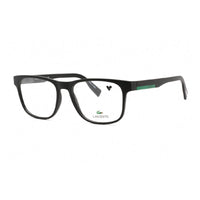 Lacoste Eyeglasses Rectangle Full Rim, Matte Black Frame and Clear Demo Lenses Lens L2898N002