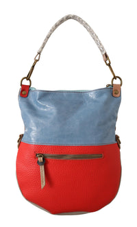 EBARRITO Beige Leather Shoulder Bag