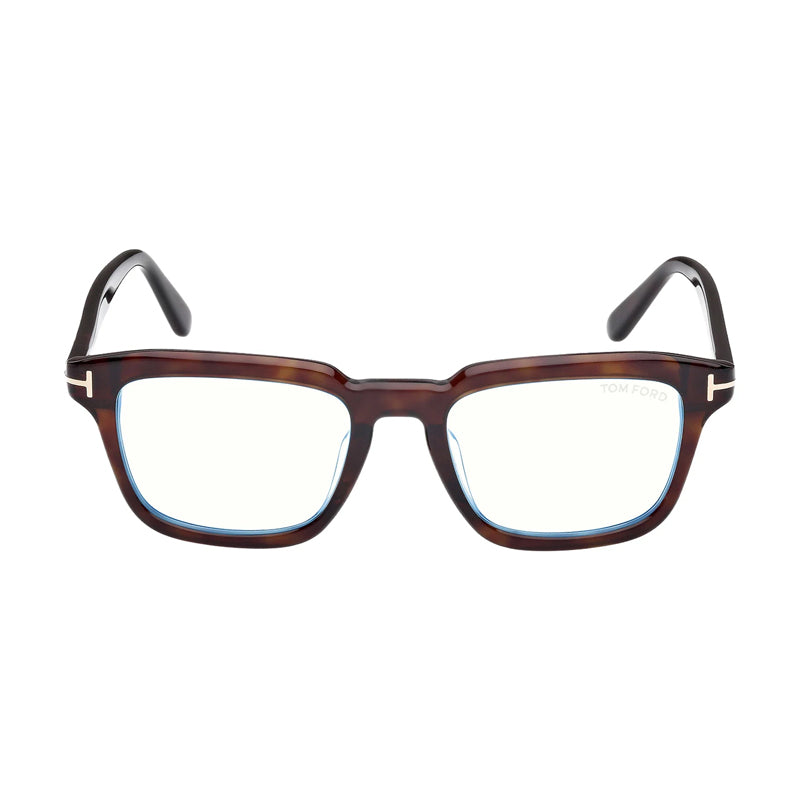 Tom Ford Tom Ford Eyeglasses  Full Rim, Dark Havana Frame and Clear/Blue-light Block Lenses Lens FT6032-F-B052