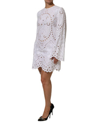 Dolce & Gabbana White Cut Out A-line Sheath Mini Women's Dress