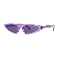 Celine Sunglasses Cat Eye Full Rim, Transparent Liliac Frame and Violet Lens CL40231I81Y