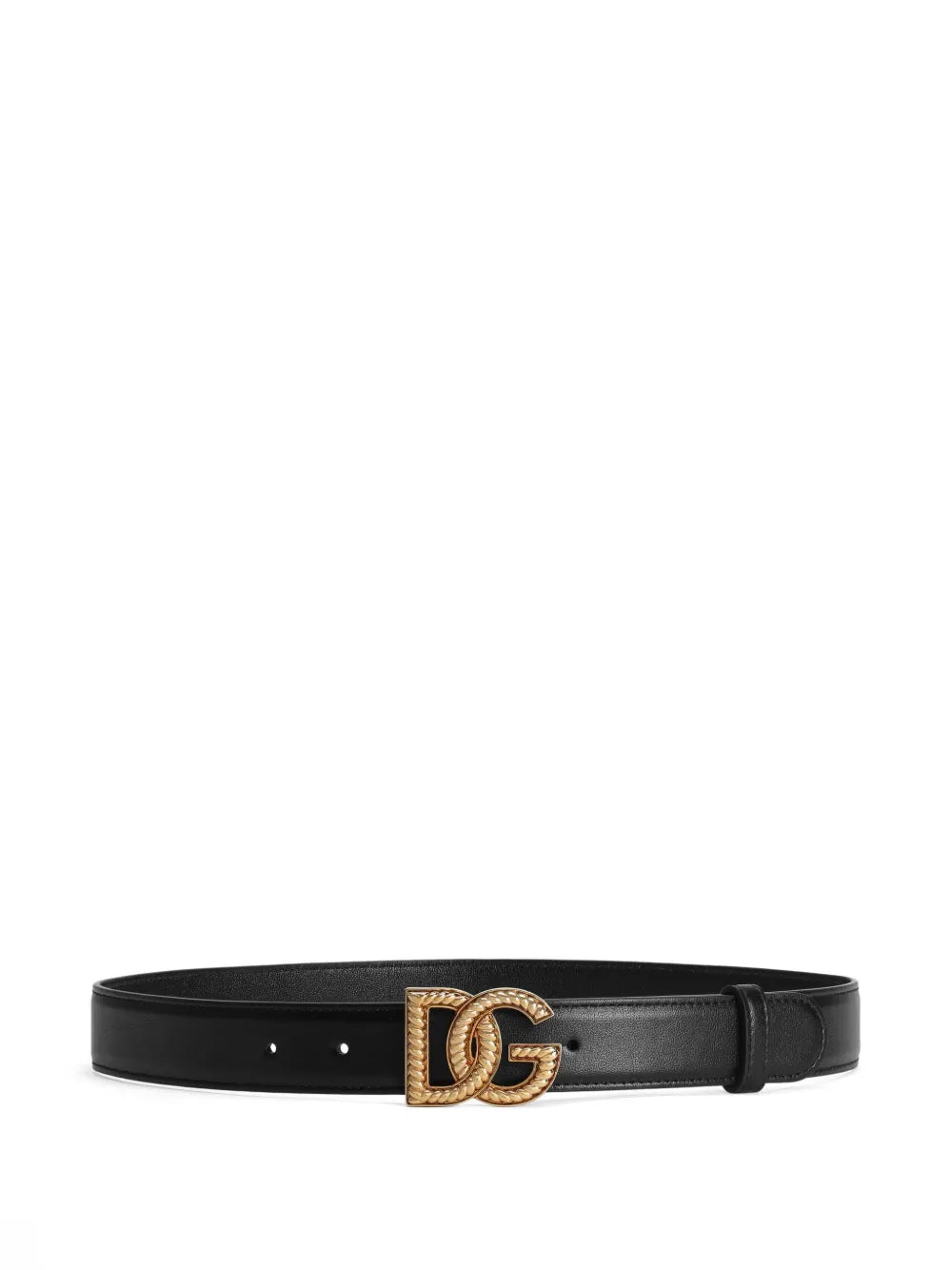 DOLCE & GABBANA Dolce & Gabbana Women Leather Belt With Logo Plaque
