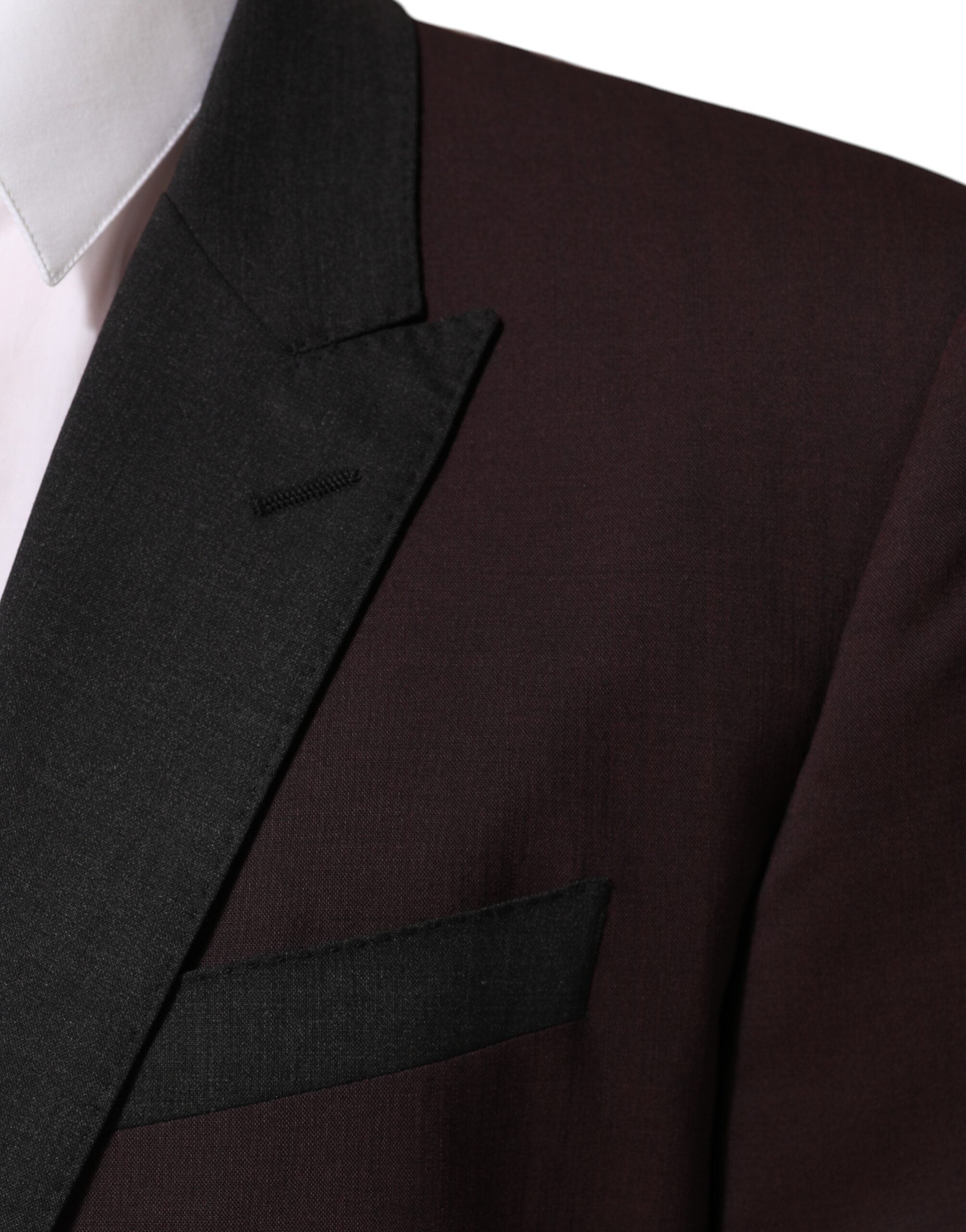 Dolce & Gabbana Dolce & Gabbana Maroon Wool 2 Buttons Suit Jacket Women's Blazer