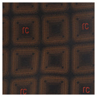 Roberto Cavalli ESZ033 03503 Brown Geometric Square Tie