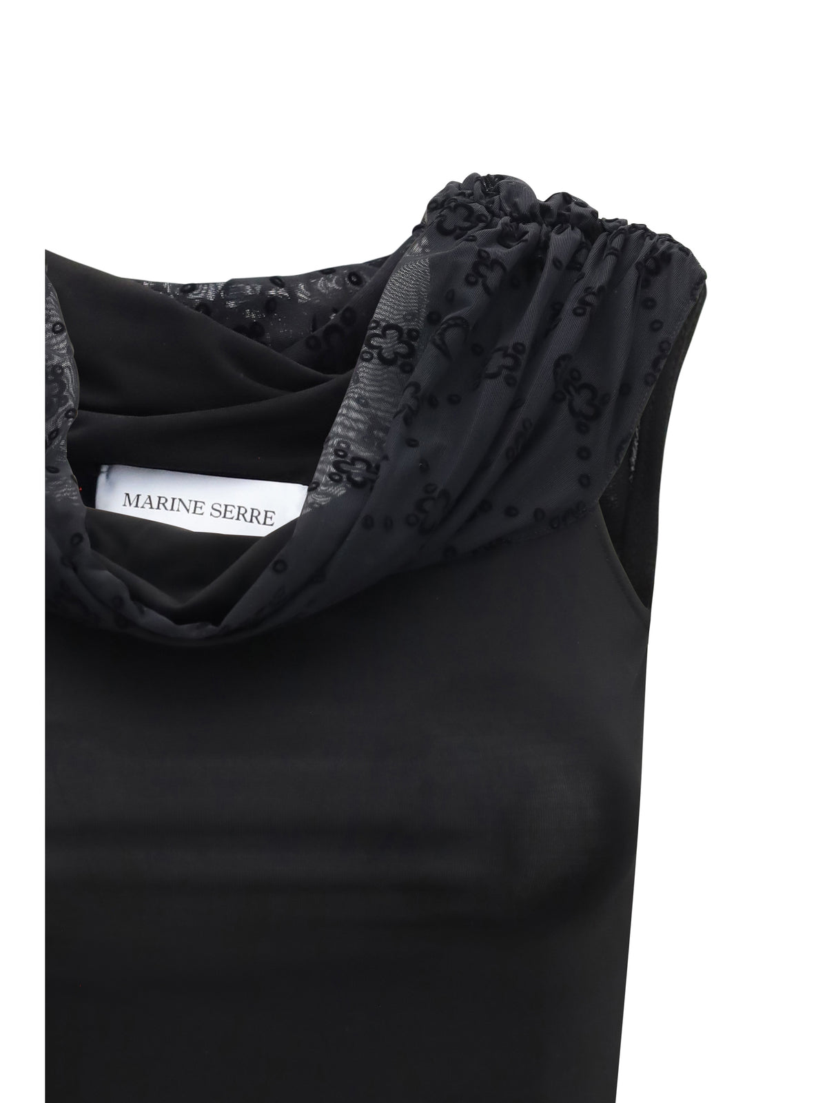 MARINE SERRE Marine Serre Women Off Shoulder Draped Top