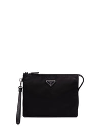 Prada Men Re-Nylon And Saffiano Pouch