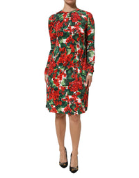 Dolce & Gabbana Multicolor Floral Short Portofino Women's Dress